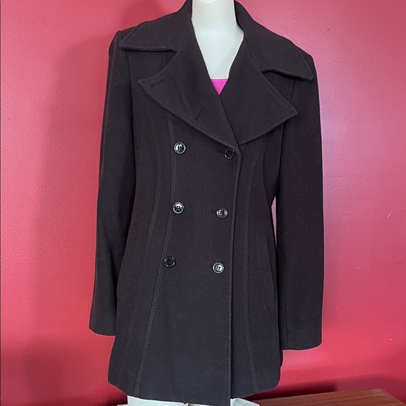 Like new Esprit Brown Double-Breasted Pea Coat - Picture 1 of 13